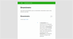 Desktop Screenshot of dinamometro.org